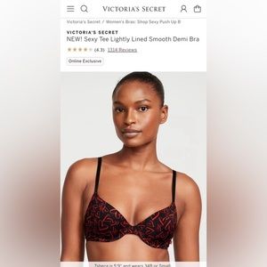 Victoria's Secret Lightly Lined Smooth Demi Bra